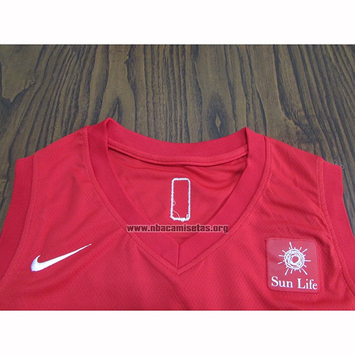 Camiseta Toronto Raptors Kawhi Leonard NO 2 Earned 2018-19 Rojo